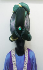 Arabian Genie Hat (Green/Purple)